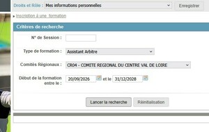 S'inscrire à la formation "assistant arbitre"