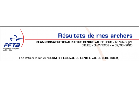 Championnat Régional de Tir Nature Chantecoq